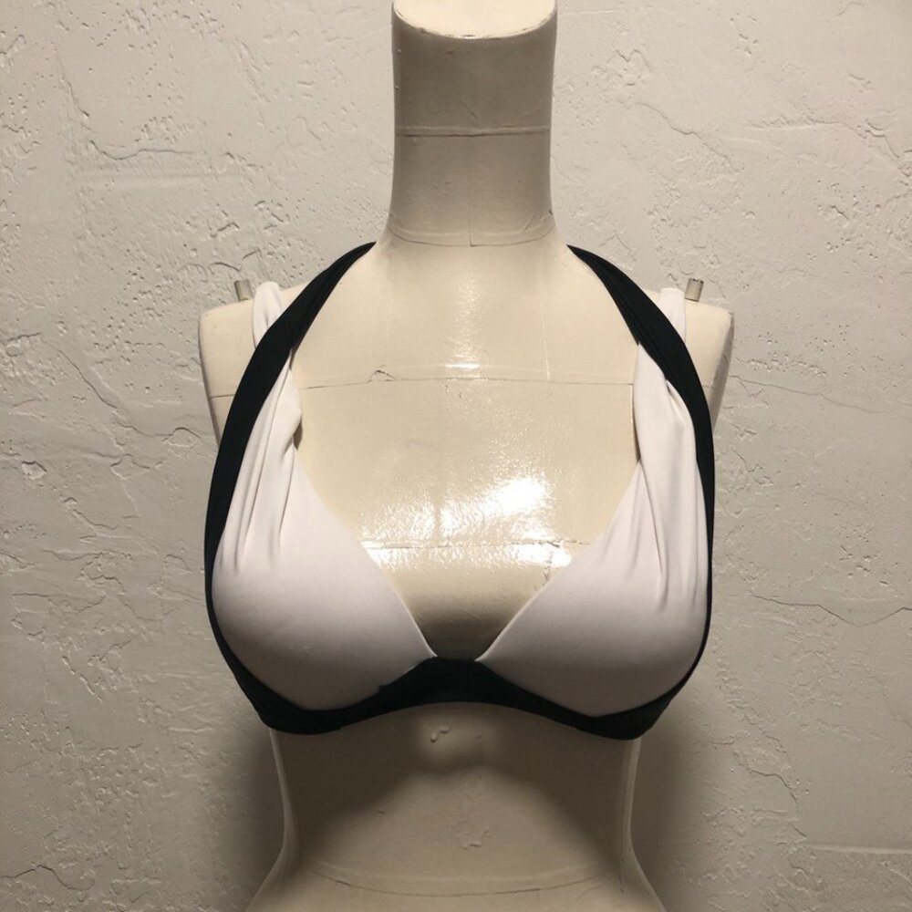 SALE!!!!! NEW black and white swim top size S